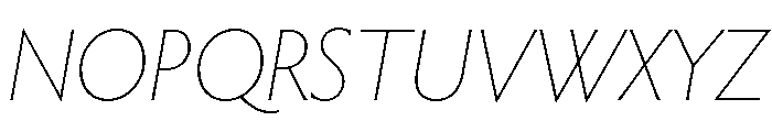 Brooklyn Heritage Script Extra Light Italic Font UPPERCASE
