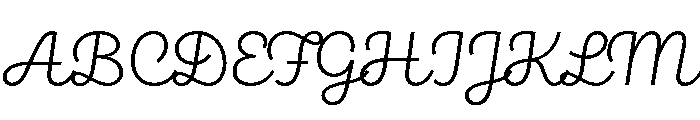 Brooklyn Heritage Script Light Font UPPERCASE