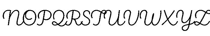Brooklyn Heritage Script Light Font UPPERCASE