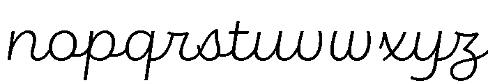 Brooklyn Heritage Script Light Font LOWERCASE