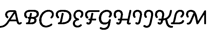 Brooklyn Heritage Script Medium Font UPPERCASE