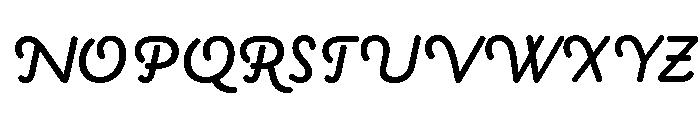 Brooklyn Heritage Script Medium Font UPPERCASE