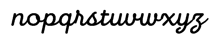 Brooklyn Heritage Script Medium Font LOWERCASE