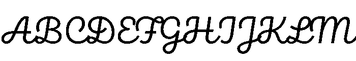 Brooklyn Heritage Script Regular Font UPPERCASE
