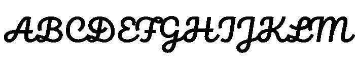 Brooklyn Heritage Script Semi Bold Font UPPERCASE