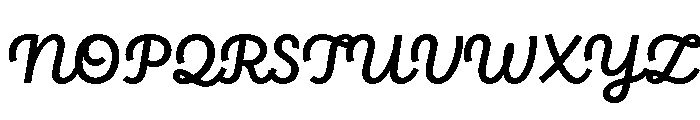 Brooklyn Heritage Script Semi Bold Font UPPERCASE