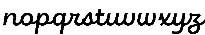 Brooklyn Heritage Script Semi Bold Font LOWERCASE