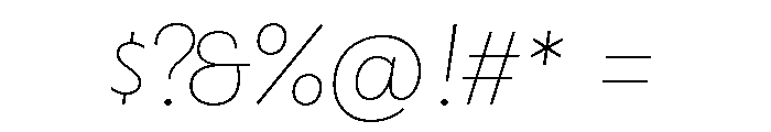 Brooklyn Heritage Script Thin Font OTHER CHARS