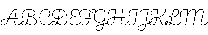 Brooklyn Heritage Script Thin Font UPPERCASE