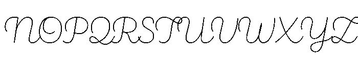 Brooklyn Heritage Script Thin Font UPPERCASE