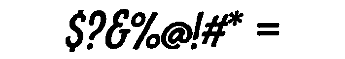 Brush Up Bold Italic Font OTHER CHARS