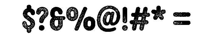 Brush Up Bold Font OTHER CHARS