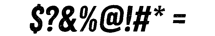 Brush Up Italic Font OTHER CHARS