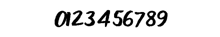 Brush Up Medium Font OTHER CHARS