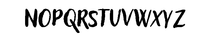 Brush Up Medium Font UPPERCASE
