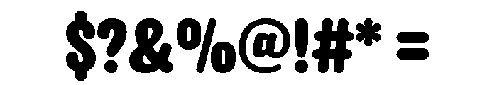 Brushtones Bold Font OTHER CHARS