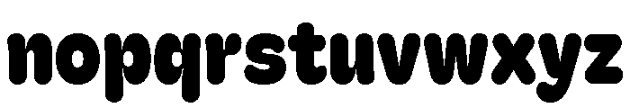 Brushtones Extra Bold Font LOWERCASE