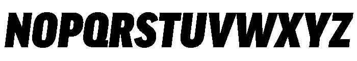 Brushtones Heavy Italic Font UPPERCASE