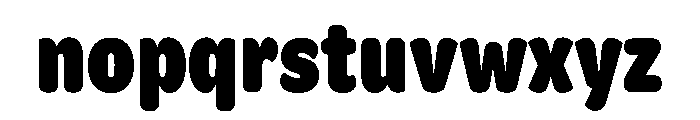 Brushtones Heavy Font LOWERCASE