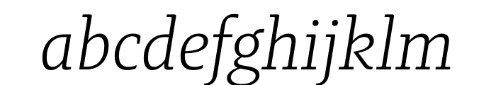 Brando Light Italic Font LOWERCASE
