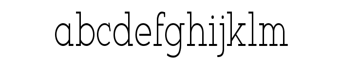 Branford-CondensedRegular Font LOWERCASE