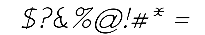 BranfordItalic Font OTHER CHARS