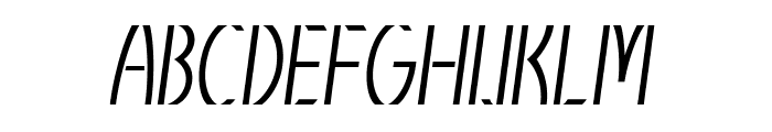 Braxon-CondensedItalic Font UPPERCASE