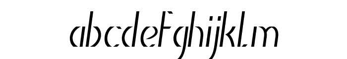 Braxon-CondensedItalic Font LOWERCASE