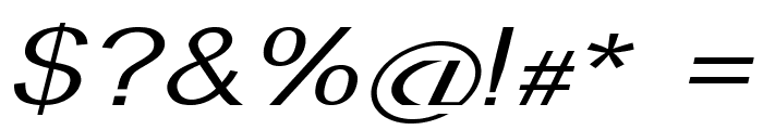 Braxon-ExpandedItalic Font OTHER CHARS