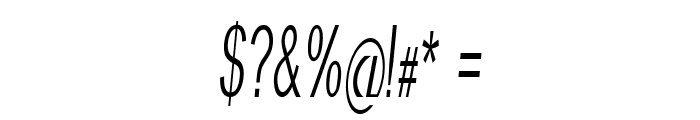 Braxon-ExtracondensedItalic Font OTHER CHARS