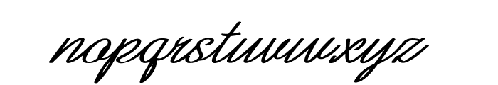 Bretista-BoldItalic Font LOWERCASE