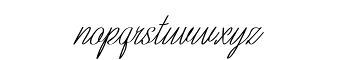 Bretista-CondensedItalic Font LOWERCASE