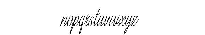Bretista-ExtracondensedItalic Font LOWERCASE