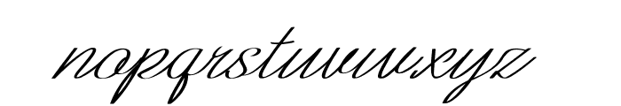 Bretista-Italic Font LOWERCASE