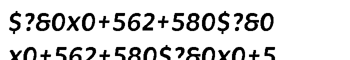 Brevia Semibold Italic Font OTHER CHARS