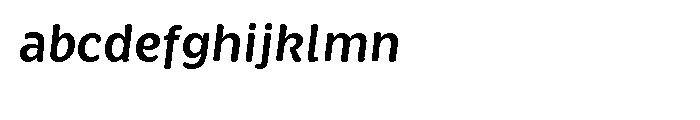 Brevia Semibold Italic Font LOWERCASE