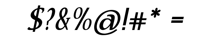 Brexia-BoldItalic Font OTHER CHARS