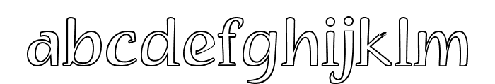 BrexiaOutline Font LOWERCASE