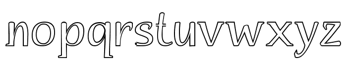 BrexiaOutline Font LOWERCASE