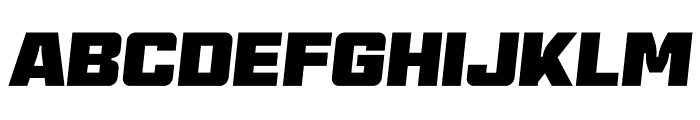 Brik XL Oblique Font UPPERCASE