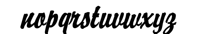 Brisk Extended Italic Font LOWERCASE