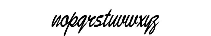 Bristle-CondensedBoldItalic Font LOWERCASE