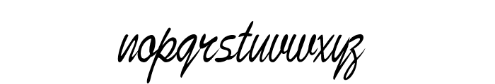 Bristle-CondensedItalic Font LOWERCASE