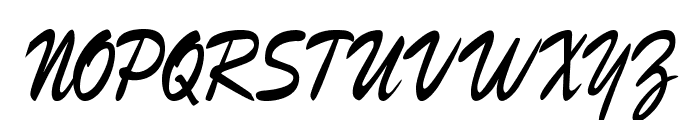 Bristle-CondensedRegular Font UPPERCASE