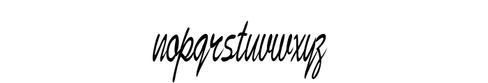 Bristle-ExtracondensedItalic Font LOWERCASE