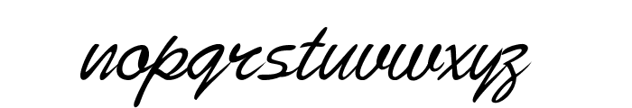 Bristle-Italic Font LOWERCASE