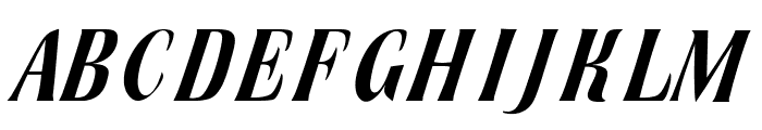 Broach Italic Font UPPERCASE