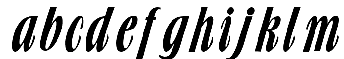 Broach Thin BoldItalic Font LOWERCASE