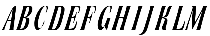 Broach Thin Italic Font UPPERCASE