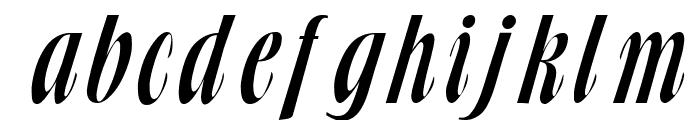 Broach Thin Italic Font LOWERCASE